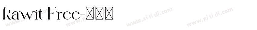 kawit Free字体转换